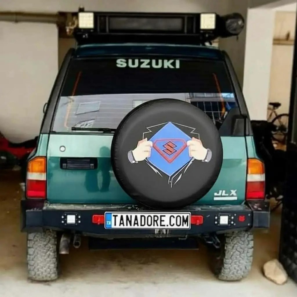 Supermen Suzuki Spare Wheel Tire Cover